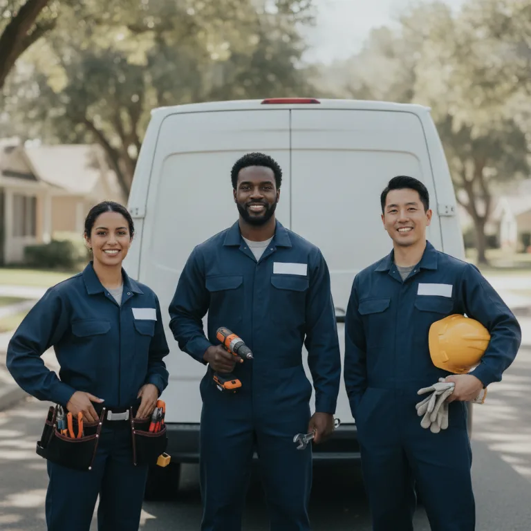 Electrician team in 